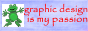 a poorly edited frog labeled graphic design is my passion